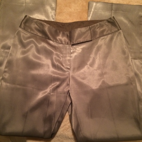 Satin Taupe pants - Picture 2 of 3